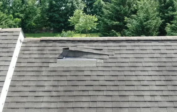 storm damage roof inspection wind damage